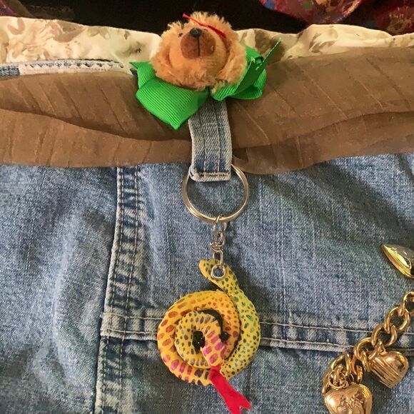 BOHO Vintage Retro DIY JNCO Jeans purse Recycled Repurposed - Picture 6 of 13